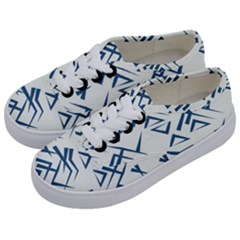 Abstract Pattern Geometric Backgrounds   Kids  Classic Low Top Sneakers by Eskimos