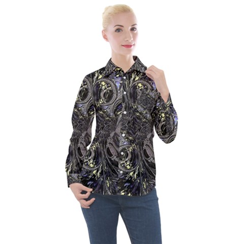 The Pollinator Women s Long Sleeve Pocket Shirt by MRNStudios