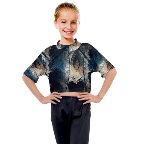 Fractal Kids Mock Neck Tee by Sparkle