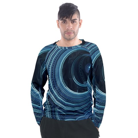 Fractal Men s Long Sleeve Raglan Tee by Sparkle