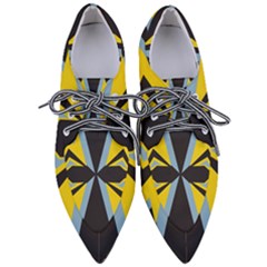 Abstract Pattern Geometric Backgrounds   Pointed Oxford Shoes by Eskimos