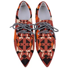 Abstract Pattern Geometric Backgrounds   Pointed Oxford Shoes by Eskimos