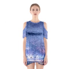 Gouttes D eau Galaxy Shoulder Cutout One Piece Dress by kcreatif