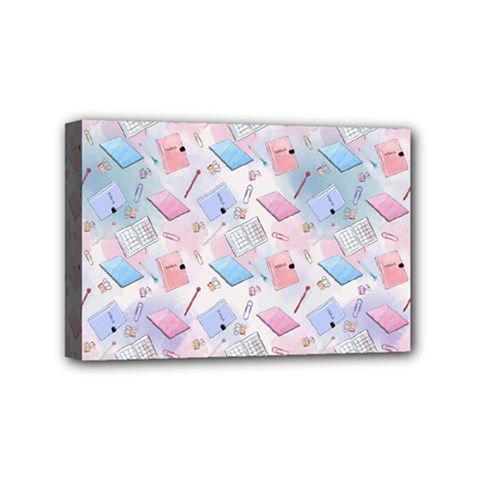 Notepads Pens And Pencils Mini Canvas 6  X 4  (stretched) by SychEva