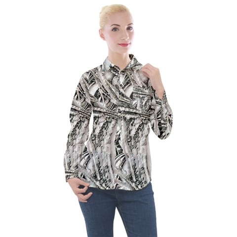 Balch Women s Long Sleeve Pocket Shirt by MRNStudios