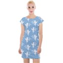 Cupid pattern Cap Sleeve Bodycon Dress View1