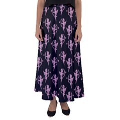 Cupid Pattern Flared Maxi Skirt by Valentinaart