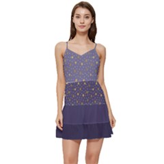 Dots And Stars Short Frill Dress by NiniLand