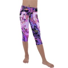 Checkers Kids  Lightweight Velour Capri Leggings  by MRNStudios