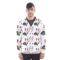 Love Spring Floral Men s Hooded Windbreaker by Janetaudreywilson