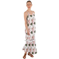 Love Spring Floral Cami Maxi Ruffle Chiffon Dress by Janetaudreywilson