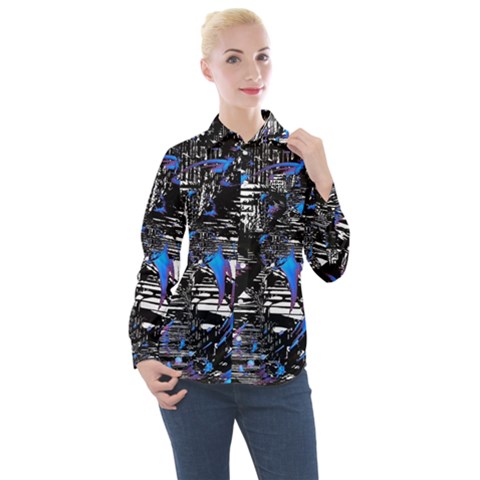 Spin Cycle Women s Long Sleeve Pocket Shirt by MRNStudios