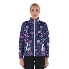 Flowers Pattern Women s Bomber Jacket by Sparkle