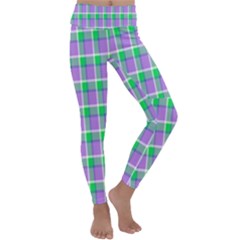 Checks Kids  Lightweight Velour Classic Yoga Leggings by Sparkle