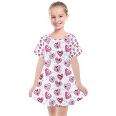 Funny Hearts Kids  Smock Dress by SychEva