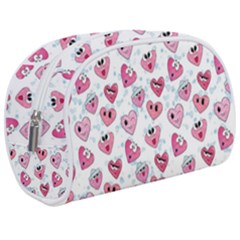 Funny Hearts Make Up Case (medium) by SychEva