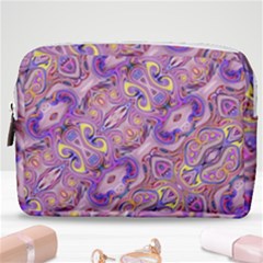 Liquid Art Pouring Abstract Seamless Pattern Tiger Eyes Make Up Pouch (medium) by artico
