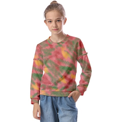 Artflow  Kids  Long Sleeve Tee With Frill  by Littlebird