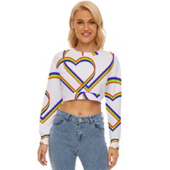 Rainbow Hearts Lightweight Long Sleeve Sweatshirt by UniqueThings