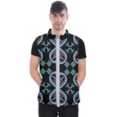 Abstract Pattern Geometric Backgrounds   Men s Puffer Vest by Eskimos