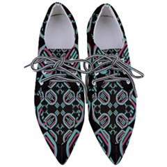 Abstract Pattern Geometric Backgrounds   Pointed Oxford Shoes by Eskimos