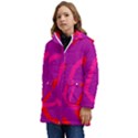 Abstract pattern geometric backgrounds   Kid s Hooded Longline Puffer Jacket View3