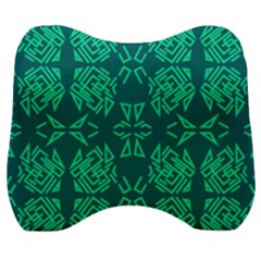 Abstract Pattern Geometric Backgrounds   Velour Head Support Cushion by Eskimos