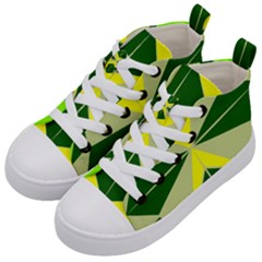 Abstract Pattern Geometric Backgrounds   Kids  Mid-top Canvas Sneakers by Eskimos