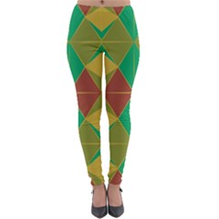 Abstract Pattern Geometric Backgrounds   Lightweight Velour Leggings by Eskimos