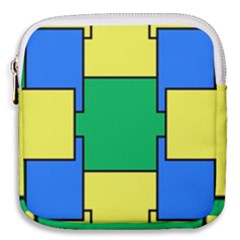 Abstract Pattern Geometric Backgrounds   Mini Square Pouch by Eskimos