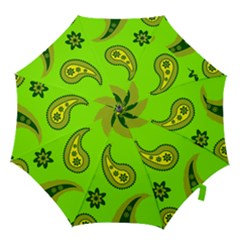 Floral Pattern Paisley Style Paisley Print  Doodle Background Hook Handle Umbrellas (small) by Eskimos