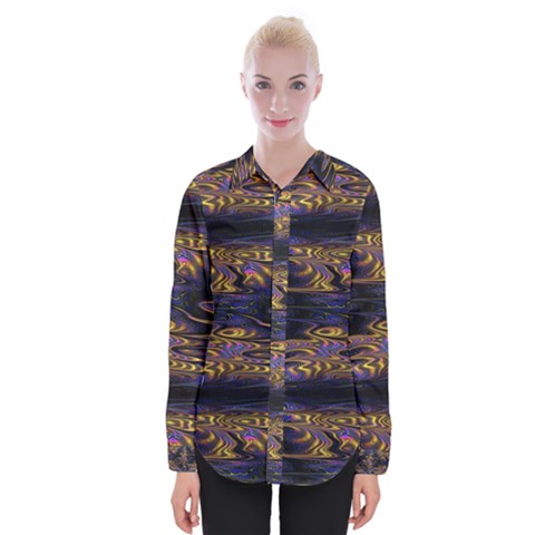 Abstract Art - Adjustable Angle Jagged 1 Womens Long Sleeve Shirt by EDDArt