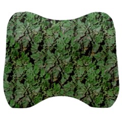 Botanic Camouflage Pattern Velour Head Support Cushion by dflcprintsclothing