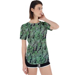 Botanic Camouflage Pattern Perpetual Short Sleeve T-shirt by dflcprintsclothing