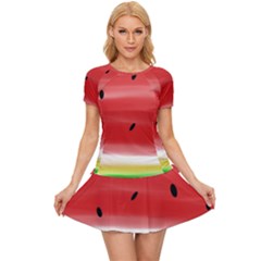 Painted Watermelon Pattern, Fruit Themed Apparel Women s Sports Wear Set by Casemiro