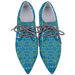 Abstract Pattern Geometric Backgrounds   Pointed Oxford Shoes by Eskimos