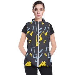 Abstract Pattern Geometric Backgrounds   Women s Puffer Vest by Eskimos