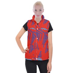 Abstract Pattern Geometric Backgrounds   Women s Button Up Vest by Eskimos