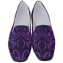 Abstract Pattern Geometric Backgrounds   Women s Classic Loafer Heels by Eskimos