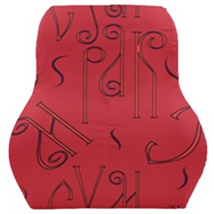 Abstract Pattern Geometric Backgrounds   Car Seat Back Cushion  by Eskimos