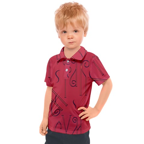 Abstract Pattern Geometric Backgrounds   Kids  Polo Tee by Eskimos