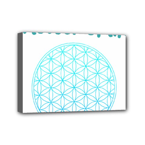 Flower Of Life  Mini Canvas 7  X 5  (stretched) by tony4urban