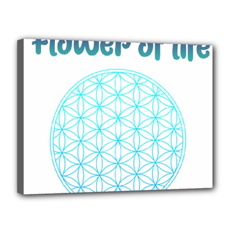 Flower Of Life  Canvas 16  X 12  (stretched) by tony4urban