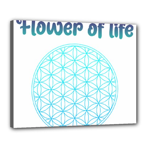 Flower Of Life  Canvas 20  X 16  (stretched) by tony4urban