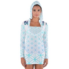 Flower Of Life  Long Sleeve Hooded T-shirt by tony4urban