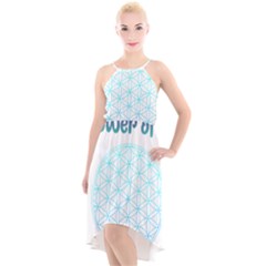 Flower Of Life  High-low Halter Chiffon Dress  by tony4urban