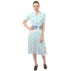 Flower Of Life  Keyhole Neckline Chiffon Dress by tony4urban