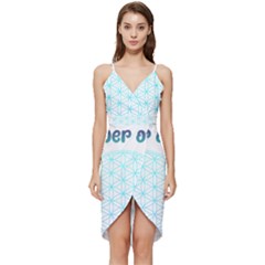 Flower Of Life  Wrap Frill Dress by tony4urban