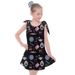 Pastel Goth Witch  Kids  Tie Up Tunic Dress by NerdySparkleGoth