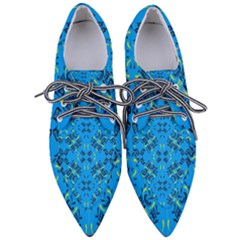 Abstract Pattern Geometric Backgrounds   Pointed Oxford Shoes by Eskimos